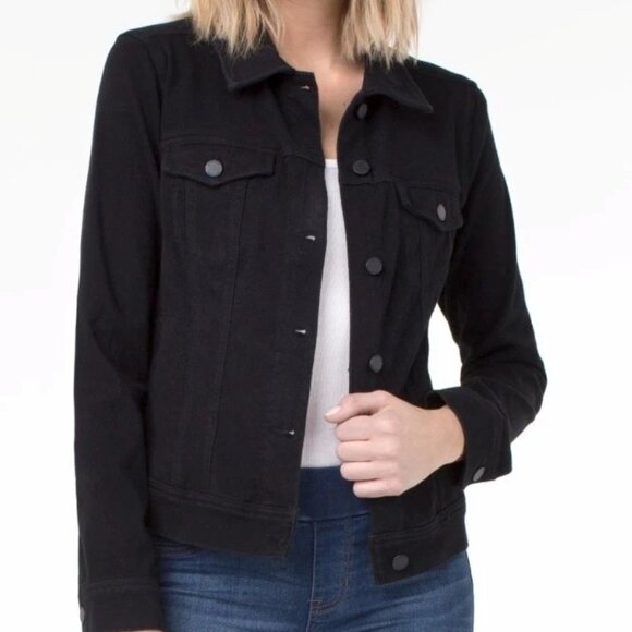 Liverpool Jeans Company Jackets & Blazers - LIVERPOOL LOS ANGELES-Eco Classic Jean Fall Jacket--Thistle-NWT-SIZE -XS